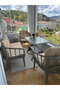 Hanah Home Manolya Conjunto de Jardín Beige y Gris